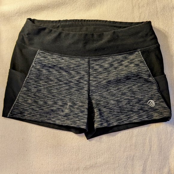 MPG Bike Gym Shorts With 3 Pockets (Black & Grey) - Picture 1 of 13